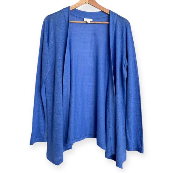J. jill Love Linen 100% Linen Open Front Light Weight Beach Sweater Women's SP - Picture 1 of 8